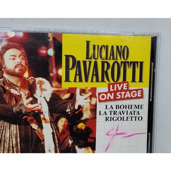 1990 Luciano Pavarotti Live On Stage Audio Laser Light Digital CD No Scratches - Picture 2 of 10
